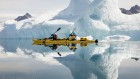 Kayaking in Sermilik fjord, Greenland - (6932)