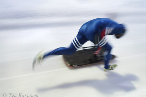Kristian Bromley, a skeleton slider