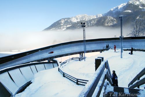 Track of Königssee in Germany.