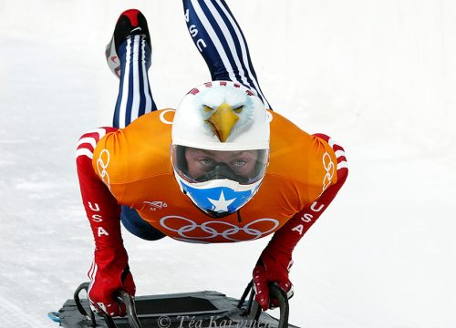 Jimmy Shea, USA – the gold medalist in Salt Lake City Olympic Games in 2002.